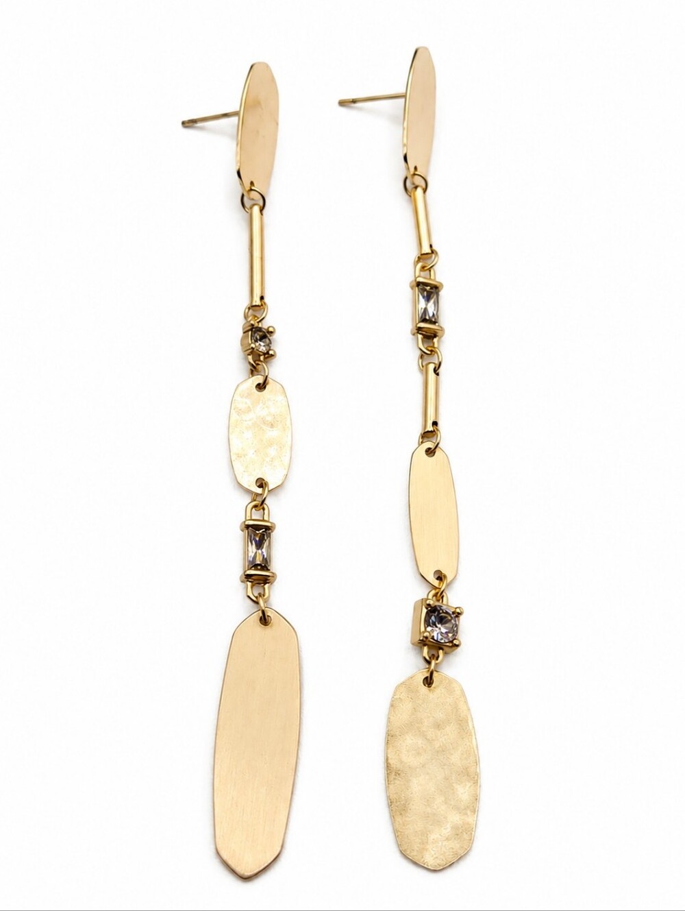 Kendra Scott Calista Linear Drop Earrings Rose Gold Plated